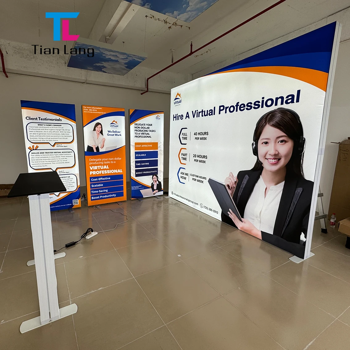 Ტიანლანგის ტრეიდშოუ ექსპო დისპლეი ალუმინიური ექსპოზიციის ტრეიდშოუ სტანდი და სხვა ტრეიდშოუ აღჭურვილობა