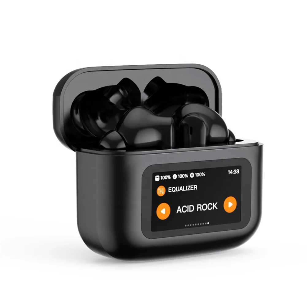 D16 EcouTeur Bluetooth Earbuds LCD Touch Screen Smart Case TWS Gaming in Ear Airbuds