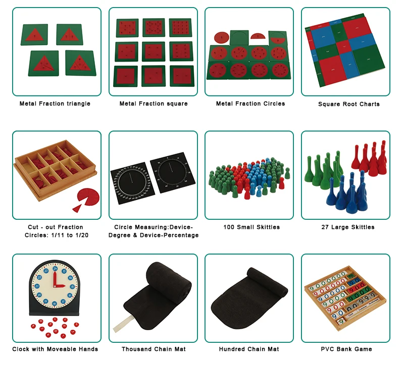 Ma188 montessori mathematics material educational wooden toys kids baby