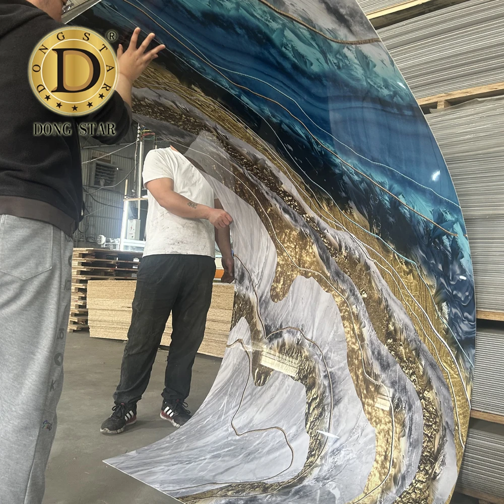 4x8 3D Design ANY Pattern 3mm PVC Wall Panel UV Marble Sheet for Indoor Decoration