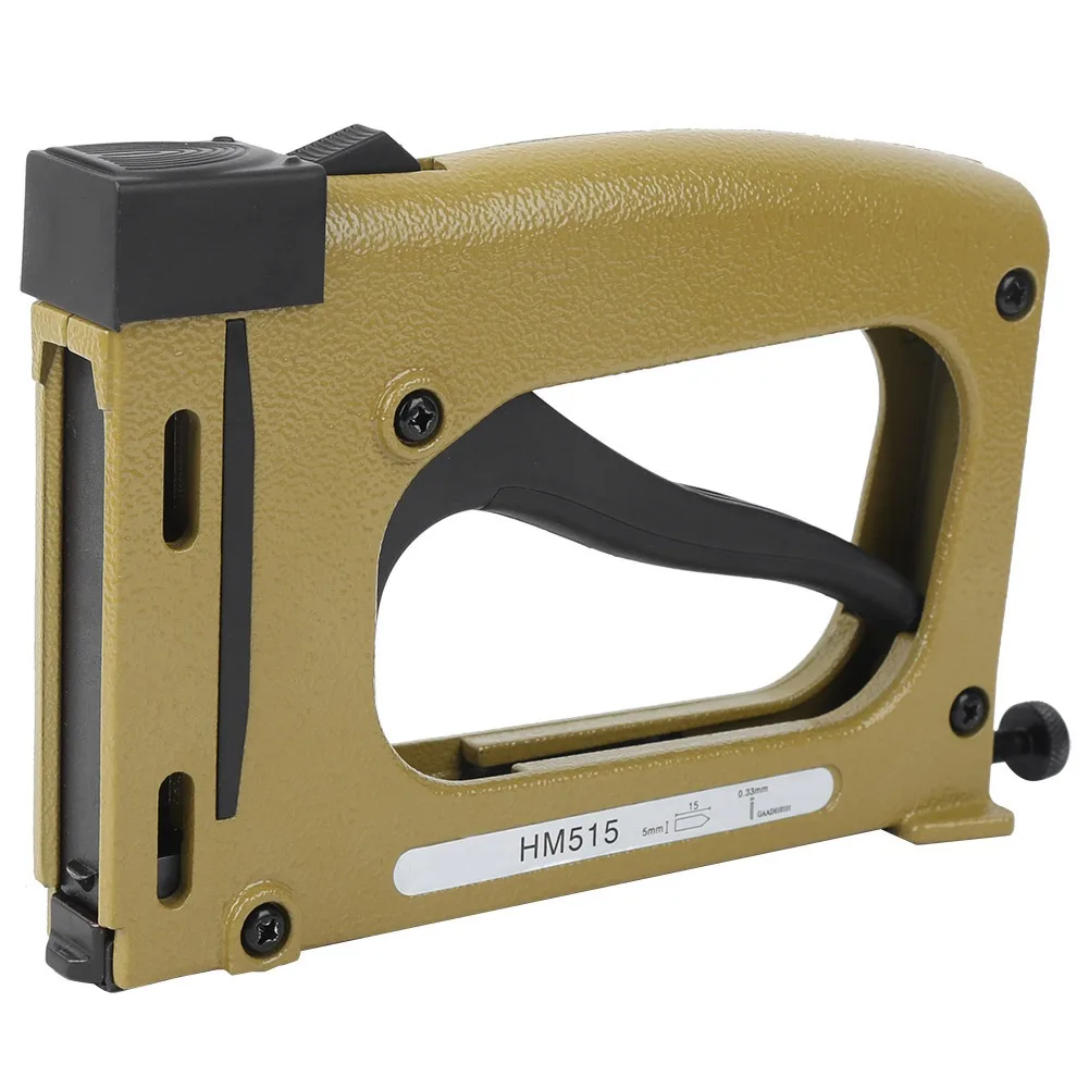 Ручной пистолет для ногтей HM515 производства мебели украшения интерьера кожаный продукт инструменты фиксации обратной стороны