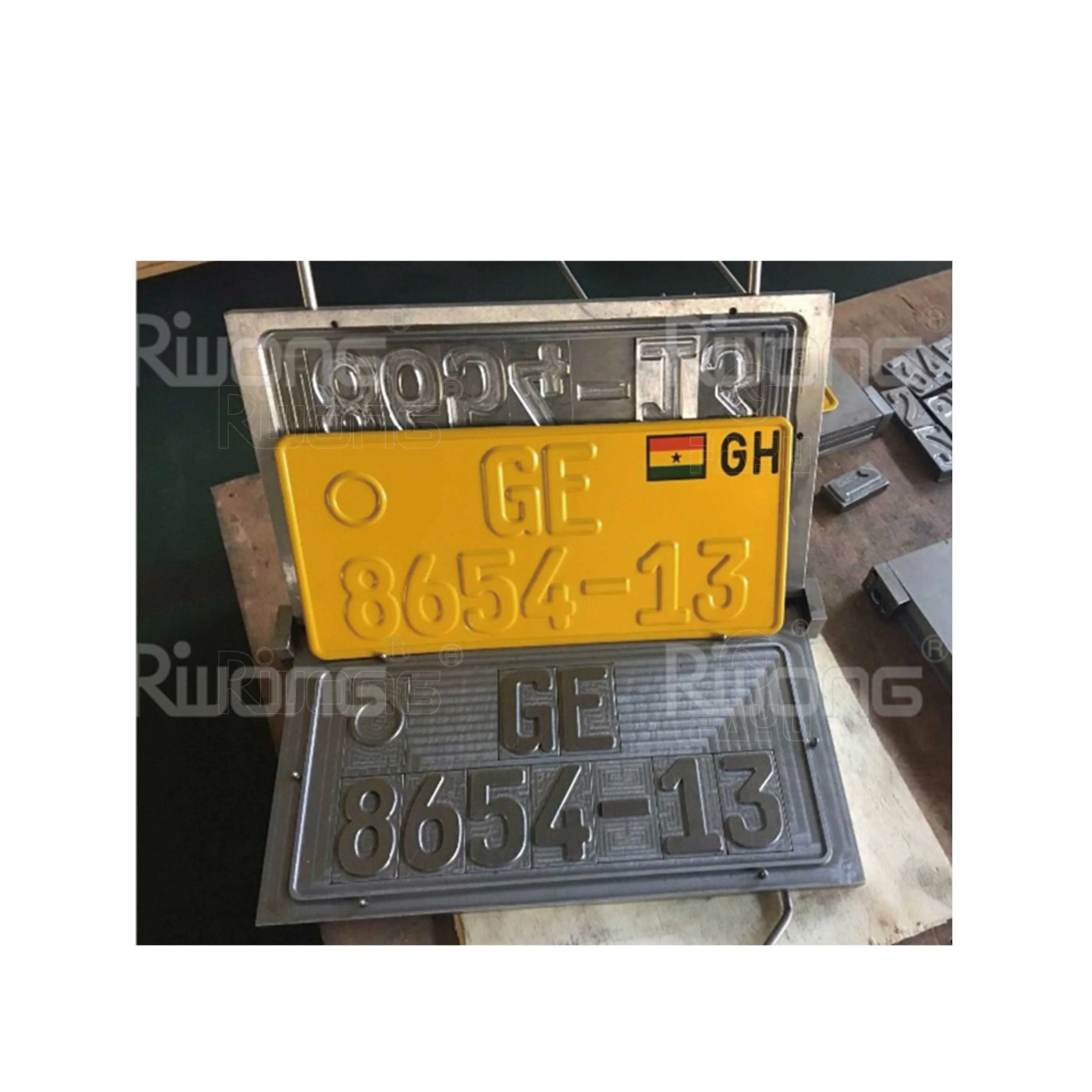 License Plate Number Molds