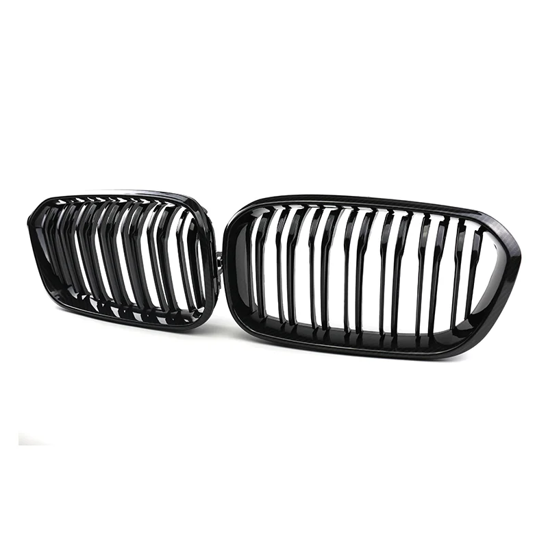 Car Front Bumper Kidney Grille Abs Carbon Fiber Front Bumper Grille ...