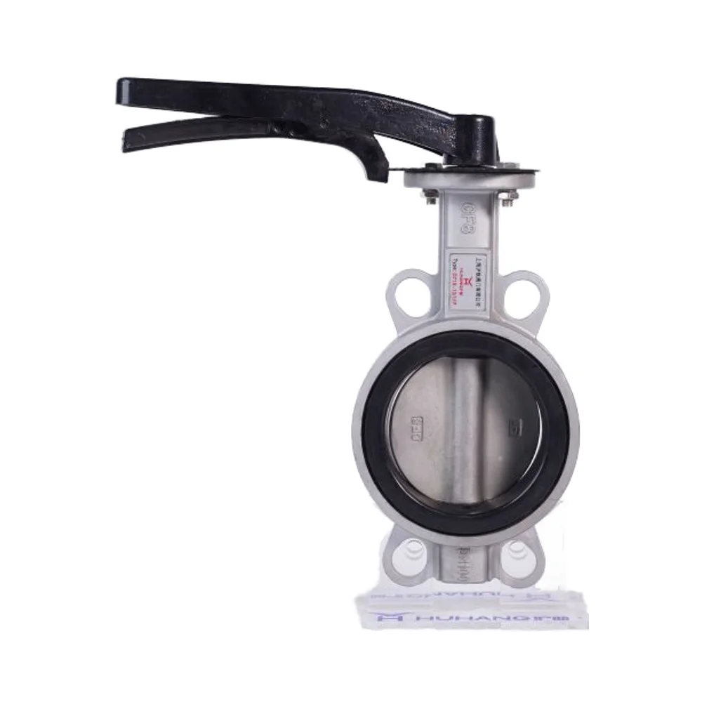 PN16 Manual 3-Inch DN80 Wafer Type Butterfly Valve Cast Steel Stainless Steel Body Ductile Iron Disc SS410 Shaft EPDM Seal Water factory