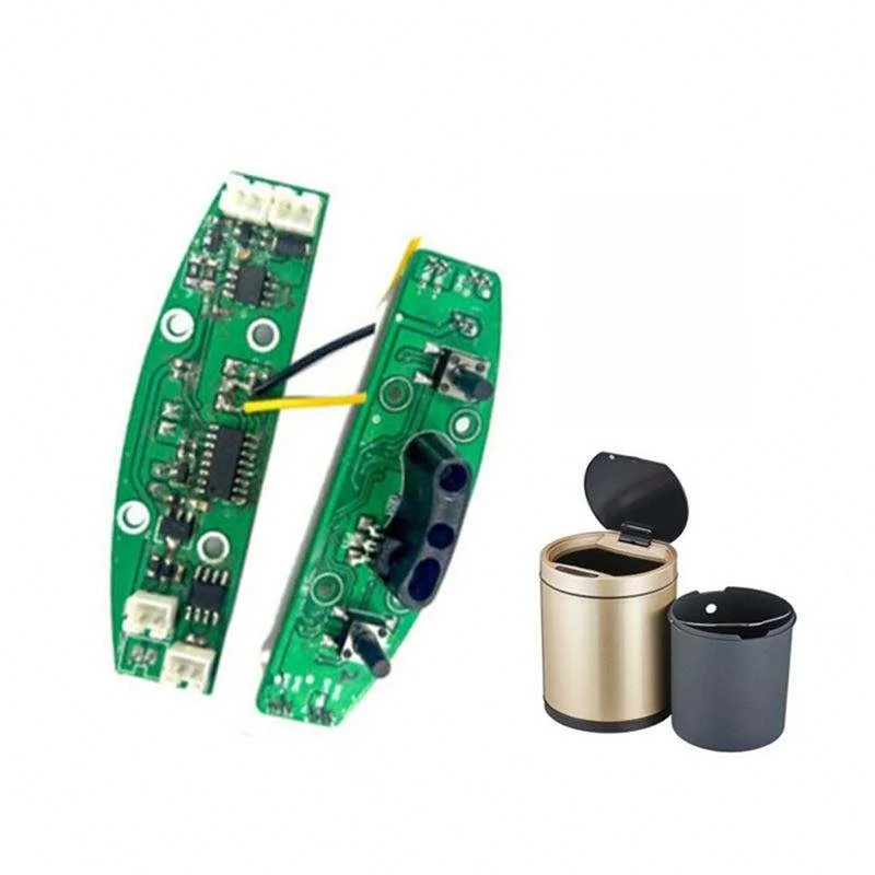 Custom Home Use Intelligent Human Hand Infrared Induction Trash Can Sensor Pcb Home Appliances Automatic Flip Storage Box Pcba