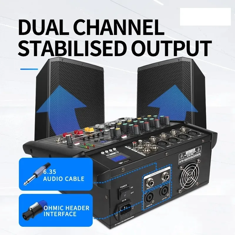 Good 402D Channel Studio Mixer Professional Karaoke Amplifier
