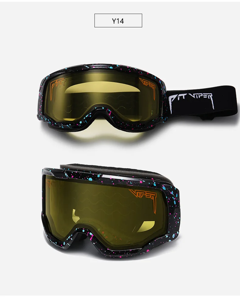 2022 Stylish Best Mirrored Antifog Outdoor Sports Snowboard Goggles