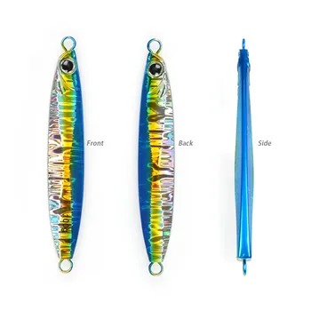 Japanese-Style Laser 60g 100g Iron Plate Lure Boat Fishing Sea Fishing Artificial Hard Bait Lead Fish Mackerel/Barracuda Bait – Hard Lure – view 3