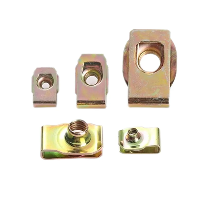 Spring Steel 6mm U-nut Assembly Galvanized Fasteners Speed Snap M4 M6 M8 M10 U Shaped Spring Clip Nut M4 for Automotive