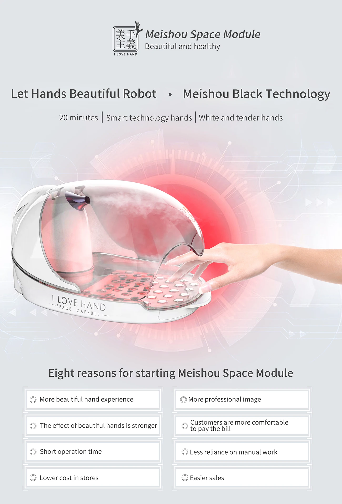 Meishou I LOVE HAND Meishou Space Module: Hand Care and Foot Care Machine for ...