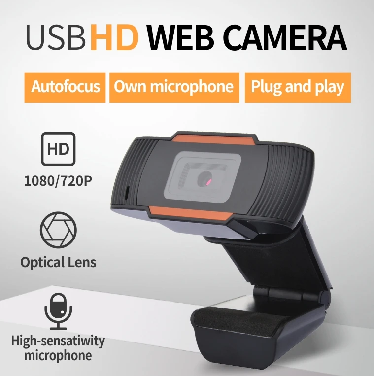 720P HD 1080P с микрофоном, интегрированный и домашний офис, видео онлайн-класс, учебная запись, ПК, компьютер, веб-камера mini USB
