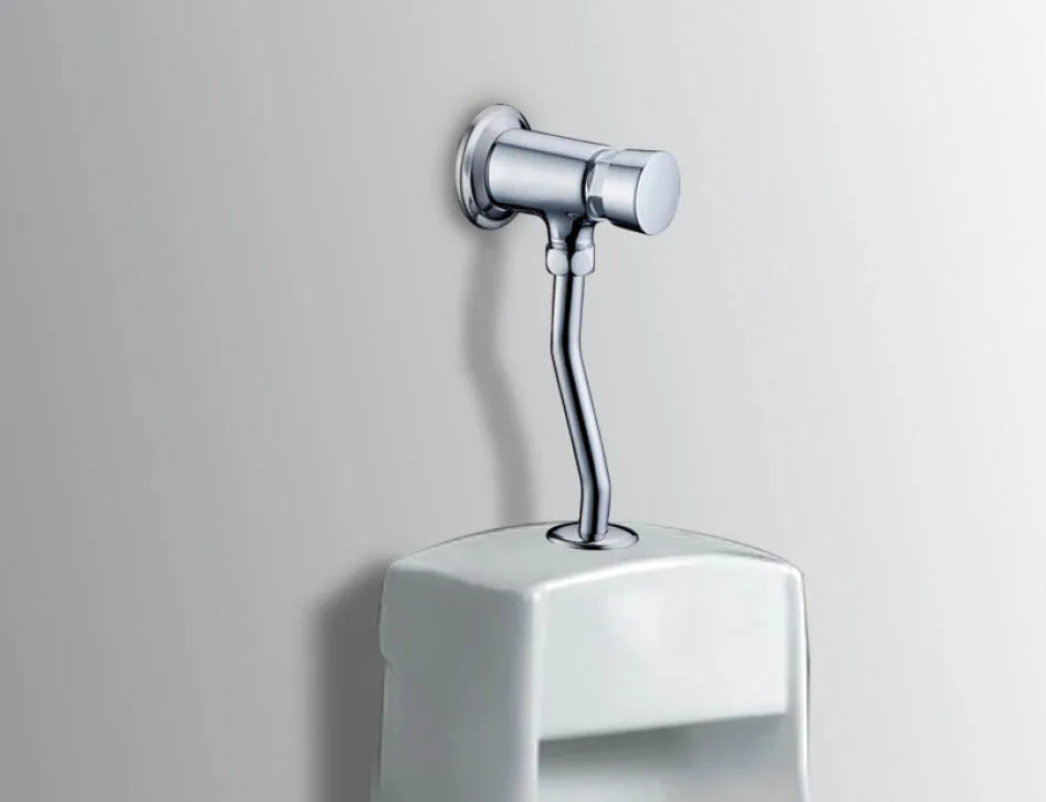 Push Button Urinal Flush Valve In Full Brass Material And Chrome Plated