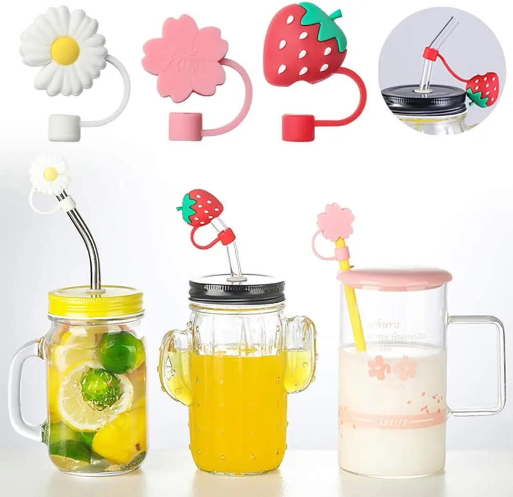 Cute Animals Straw Cover Reusable PVC Silicone Straw Toppers Silicone  Drinking Straws Cover - China Drinking Straws Cap and Straws Cover price