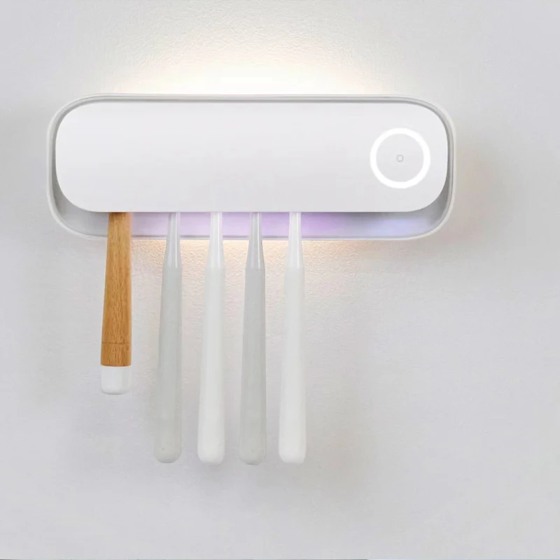 Горячая Популярная Корейская 2024 УФ-держатель для стерилизатора зубной щетки настенный смарт-стерилизатор держатель Настройка таймера сушки