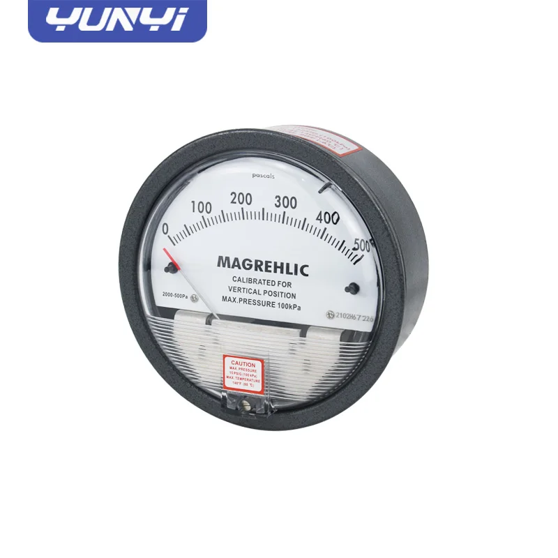 YUNYI Differential Manometer Pressure Meter 0-60Pa Differential Pressure Gauge