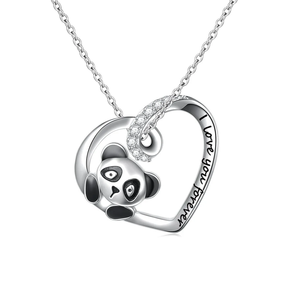 Panda Heart Necklace 