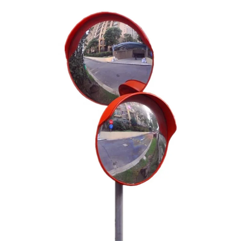 Пластиковое небьющееся зеркало из поликарбоната выпуклое отражение 18 дюймов уличное Угловое для слепых зон общественное дорожное Зеркало безопасности дорожной дорожки