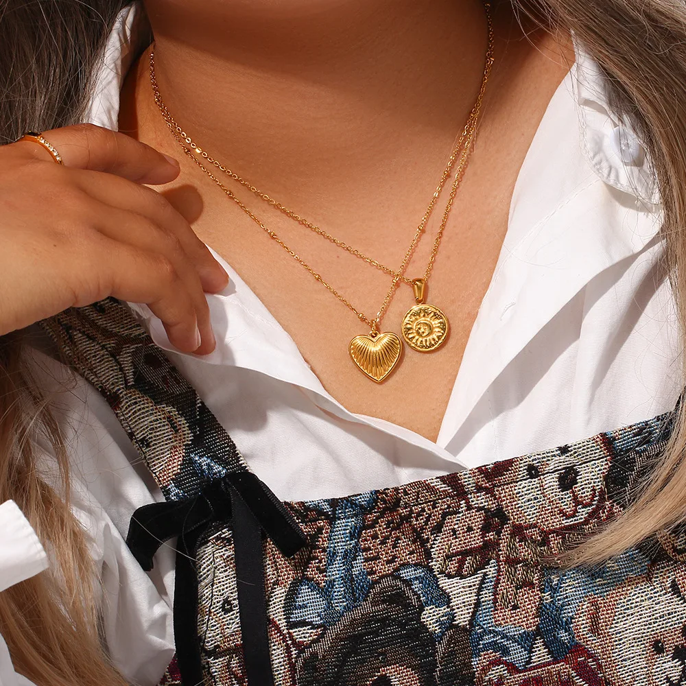 Gold Necklace Compass Necklace Graduation Gift Gold Compass