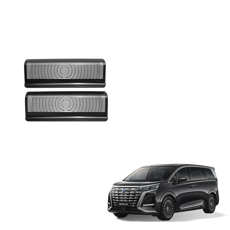 Under Seat Air Vent Cover Second Row For BYD Denza D9 Stainless Steel Air Outlet Condition Switch Interior Accessories