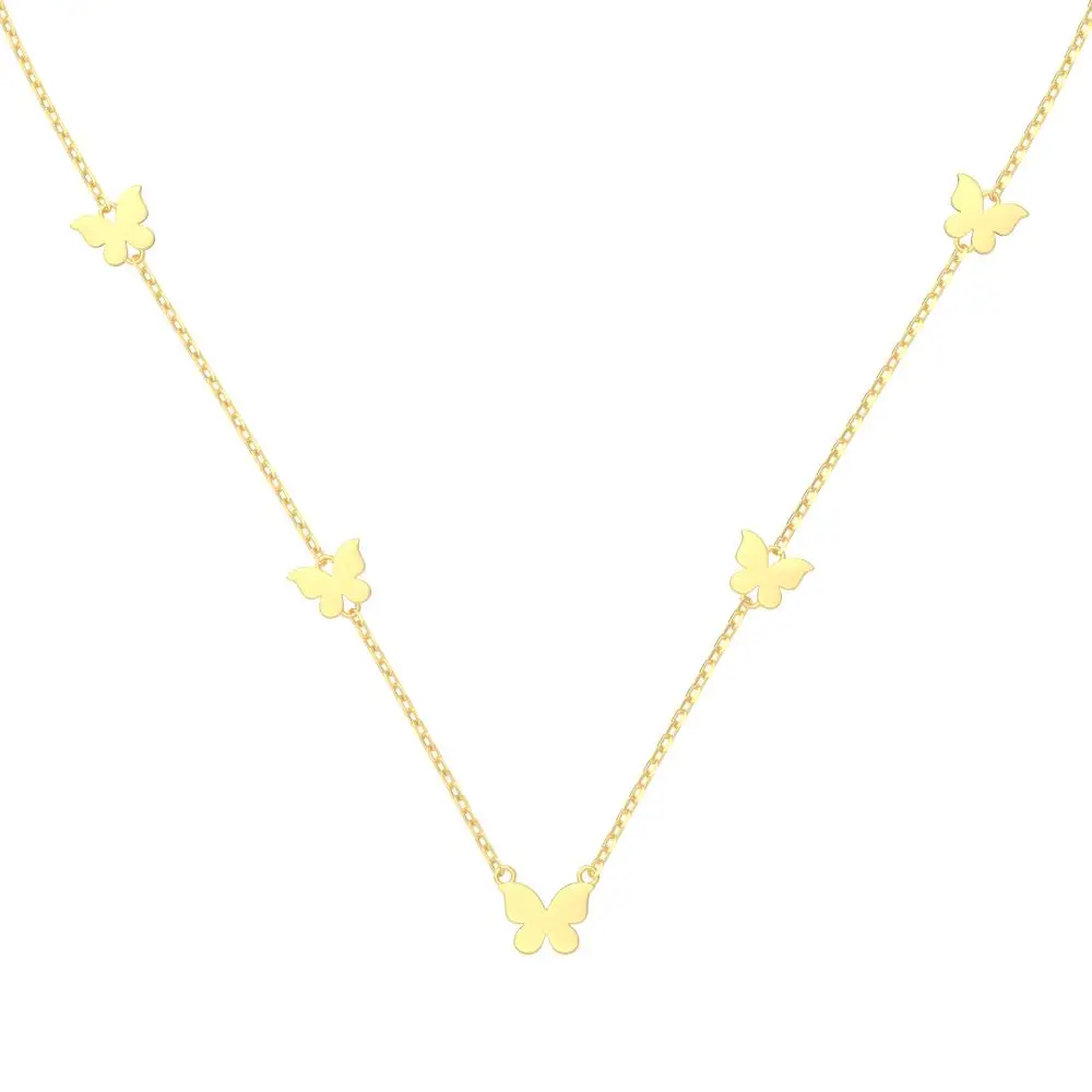KAKODIY New Simple Elegant Boutique Jewelry Butterfly Pendant Necklace Women's 925 Sterling Silver Necklace detail 10