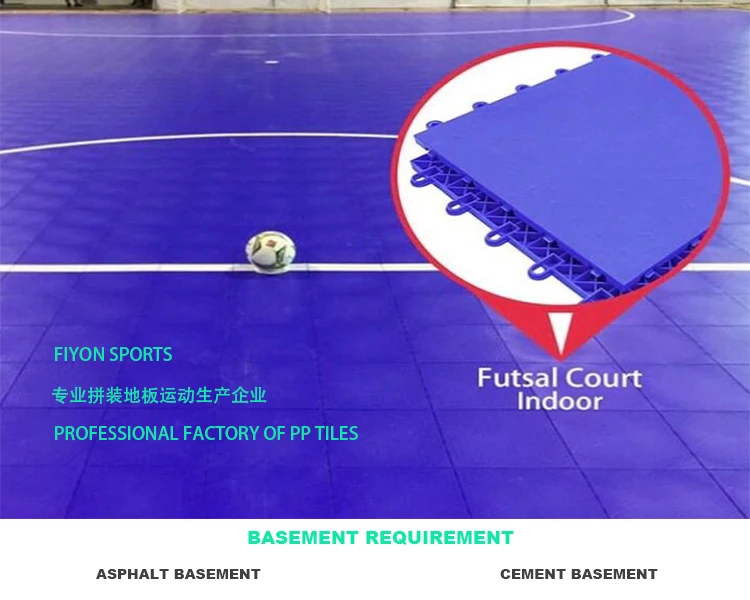 PP interlock tiles outdoor multi purpose tiles basketball tennis badminton  sport court flooring tiles