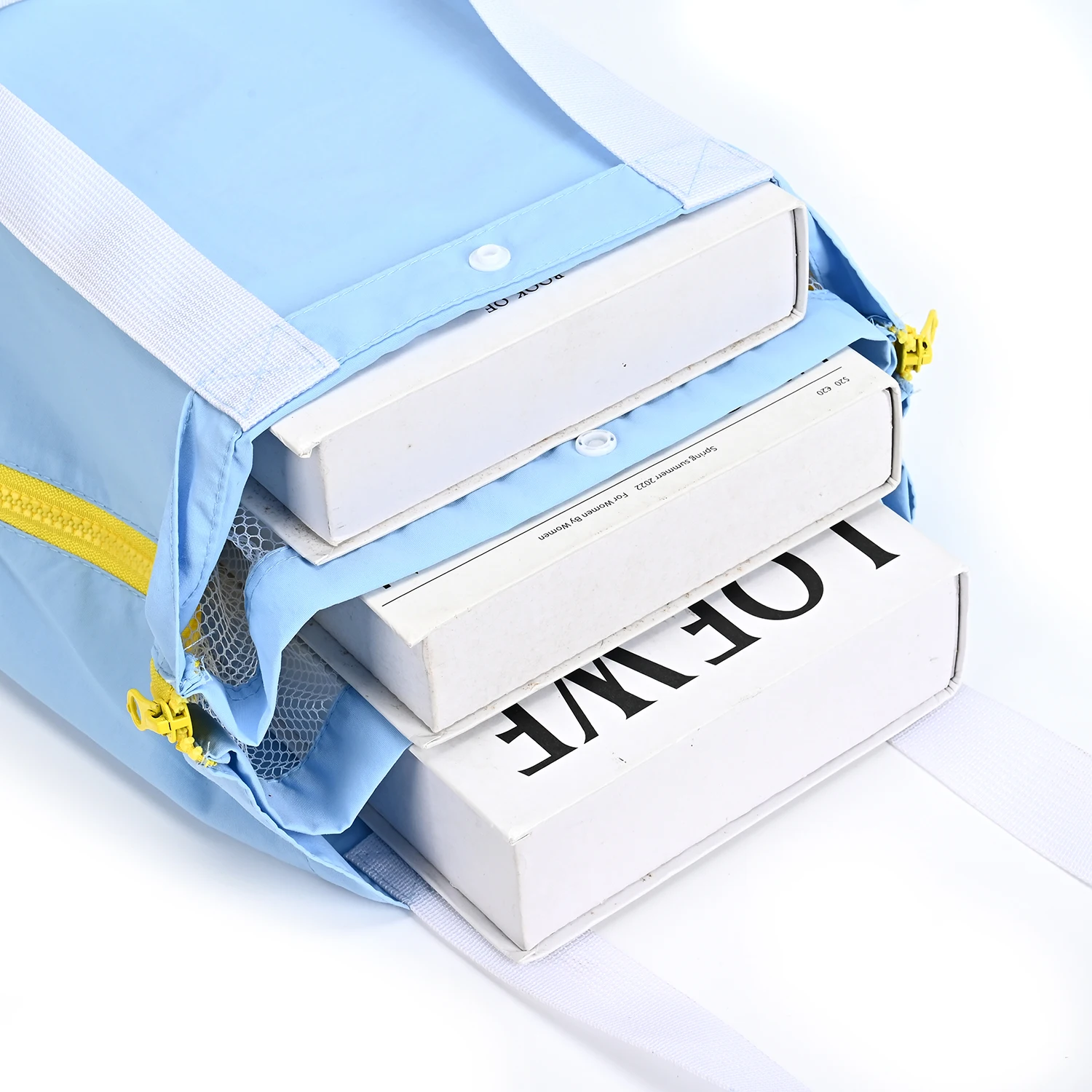 Custom LOGO Print Portable Luxury Designer Nylon Handbags for Women Ladies Fashion Shopping Bags manufacture