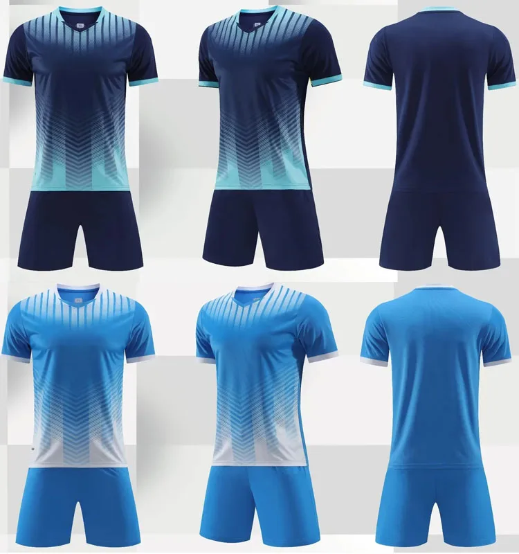 Custom Designs Plain Thailand Quality Football Uniform Maker
