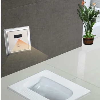 wall mounted  new energy-saving squatting toilet flush valve  automatic sensor toilet