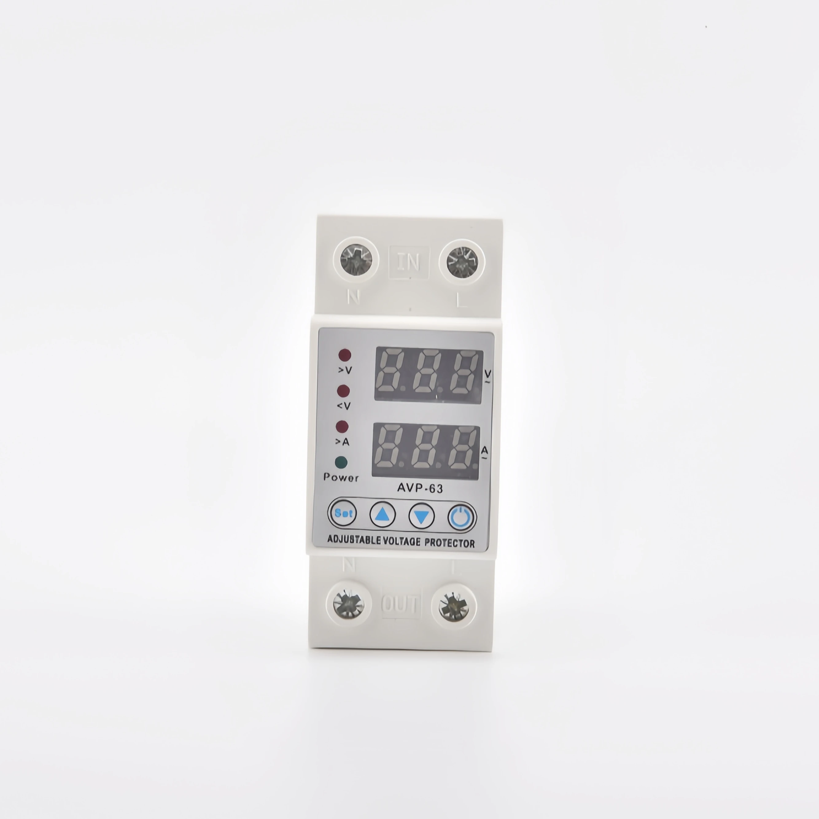 10-year Strength Factory Provides AVP-63A Overvoltage and Undervoltage Protector  Dual Display Digital Current Protector