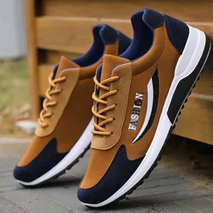 New Mens Sports Shoes for Foreign Trade Breathable Casual Versatile Letter Running Comfortable Trendy Simple and Single Shoes