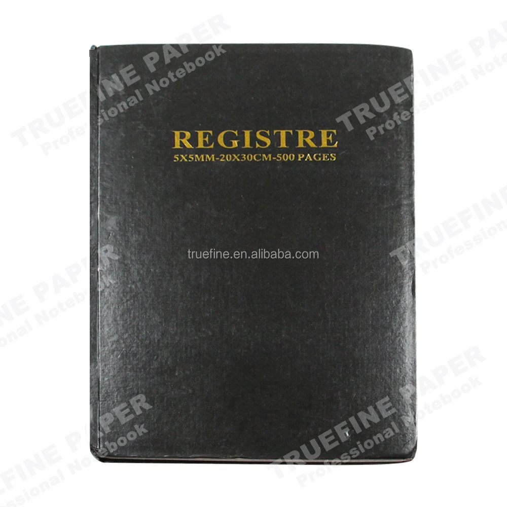 成約済み、本（2冊分） Thick Notebooks - 20x30cm Registre 400 Pages Black Register Book