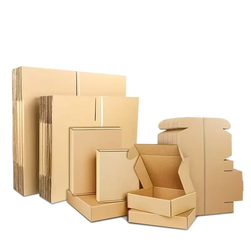 Factory Low Price Recyclable Biodegradable  Delivery of Shipping Corrugated Boxes Manufacturers Have Stock in Stock Boxes