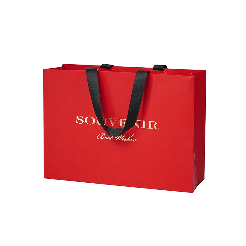 Custom Luxury Paper Bag Personalized Kraft Shopping Gift Packaging Bags with Your Own Logo