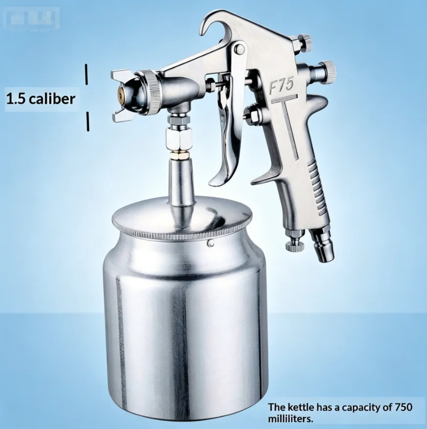 TEBAK Aluminum Suction Feed Air Undercoating Gun | Automotive Rust Proofing & Chip Guard Spray Tool