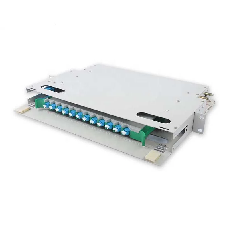 12 24 48 72 96 Core Port LC SC FC ST UPC APC PC Duplex Simplex Splice Tray Adapter Pigtails 19 Inch Rack Mount ODF Unit Box