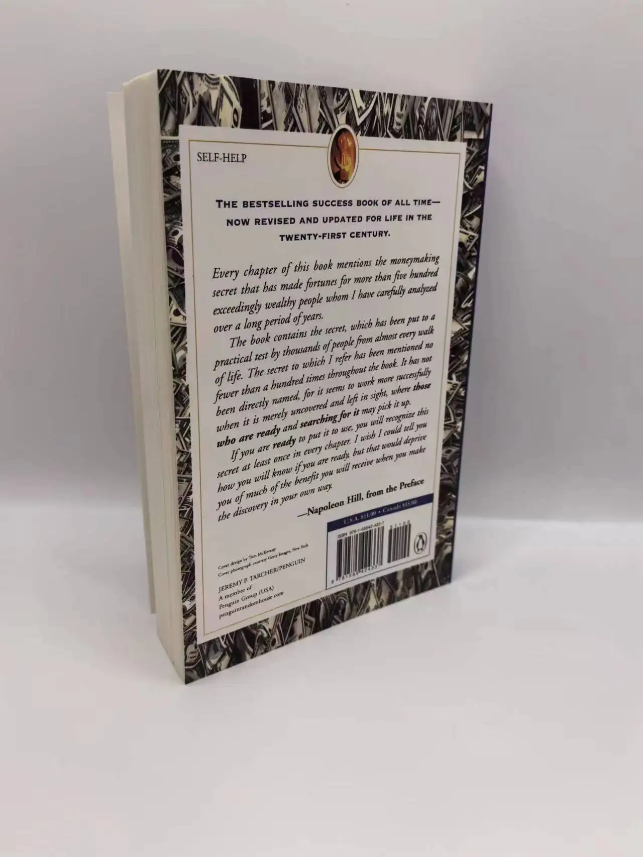 Think and Grow Rich Custom Softcover Novel English Reading Book for Adult Printing Service Stock Books Wholesale