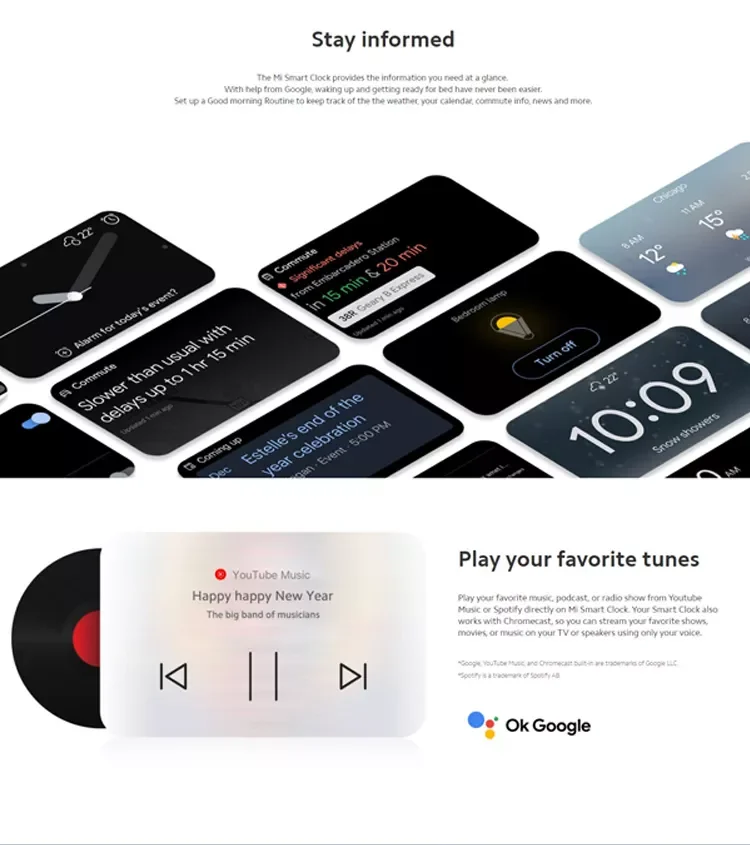 小米数码桌时钟squid游戏娃娃闹钟智能物联网控制集线器mi智能闹钟 Buy 智能时钟 智能闹钟 小米智能时钟product On Alibaba Com