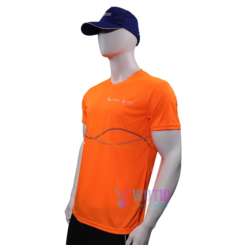 Camisola Personalizada de Alta Qualidade para Corrida de Maratona Unissexo Leve Respirável Secagem Rápida Roupa Desportiva Treino Academia