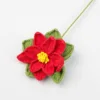 Rama de flor de Nochebuena (Snow Five) - Rojo
