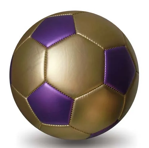 ActEarlier Team Sports Gift Custom logo  Futebol Design Gold Shiny Football Soccer Ball
