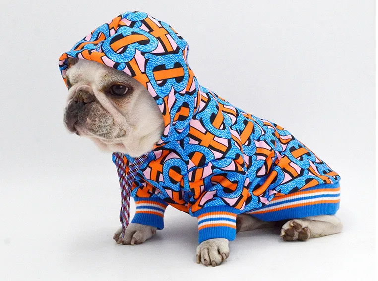 Fashion Brand Spring Autumn New Designer Dog Clothes Luxury Pet Clothes