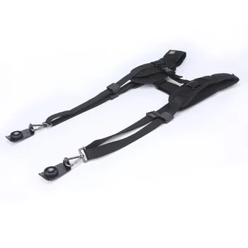 High Quality New Black Professional Rapid Camera Double Shoulder Sling Belt Strap for SLR DSLR for Camera detail image
