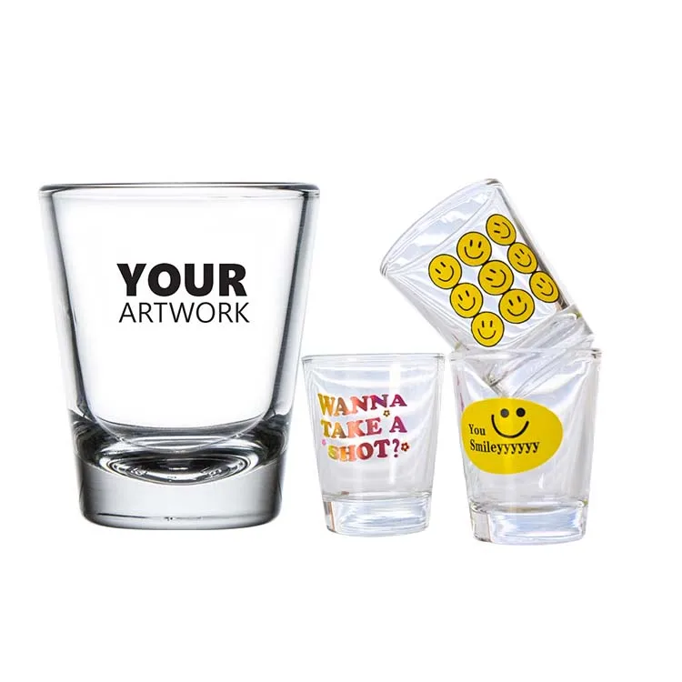 Personalized Sublimation Blanks Custom Shot Glasses Logo Mexican