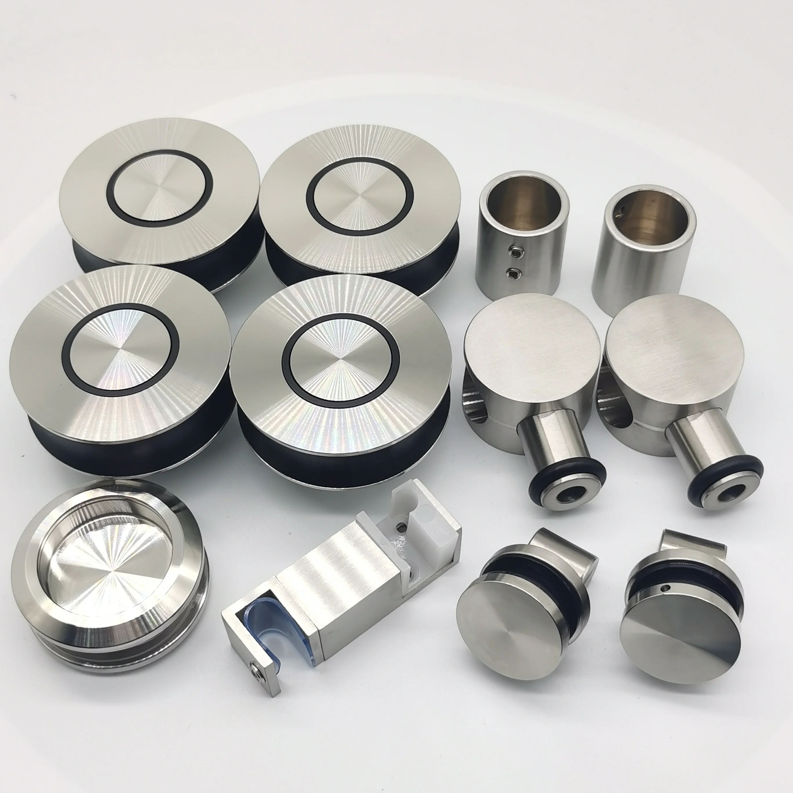 Frameless Sliding Doors Hardware Glass Sliding System Fitting Shower