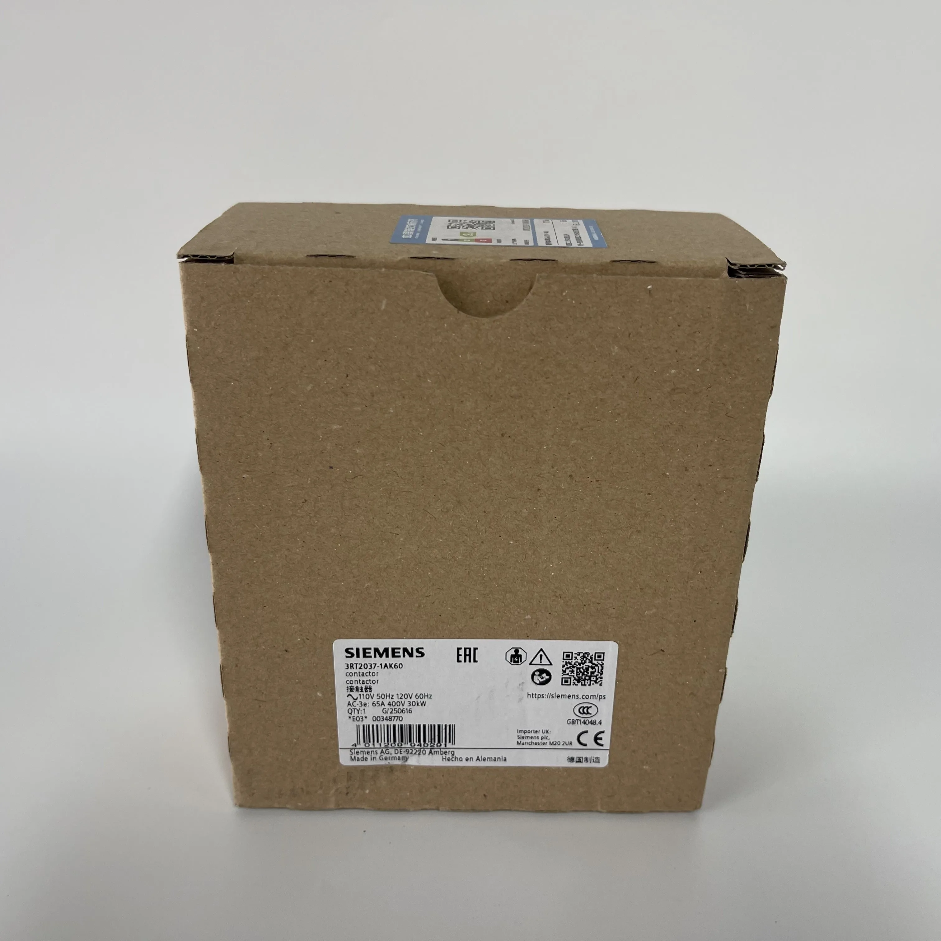 Siemens Contactor 3RT2037-1AK60