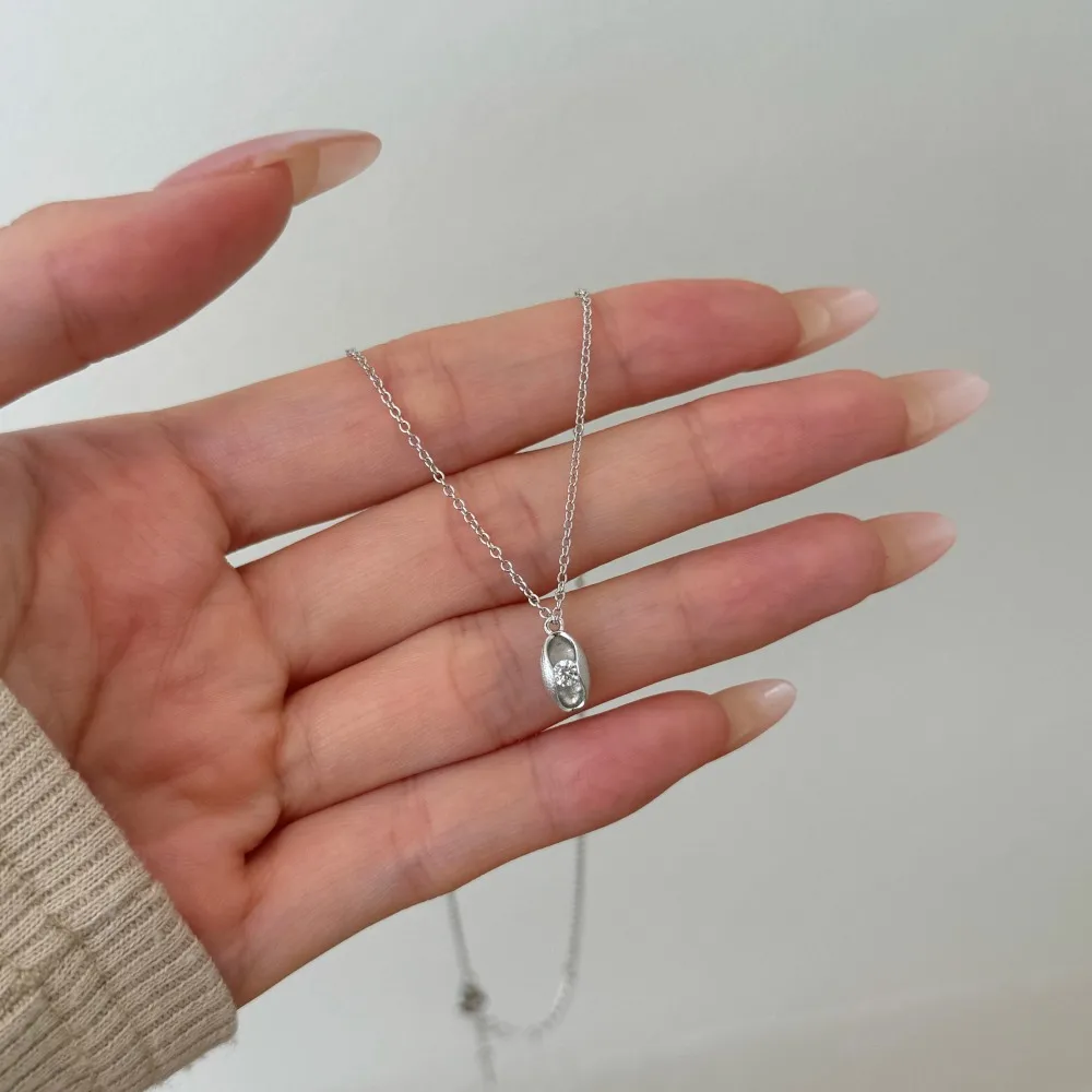 KAKODIY Chic Charm Design Boutique Jewelry 925 Sterling Silver Link Dragon 5A Cubic Zirconia Elegant Oval Pendant Necklace detail 6