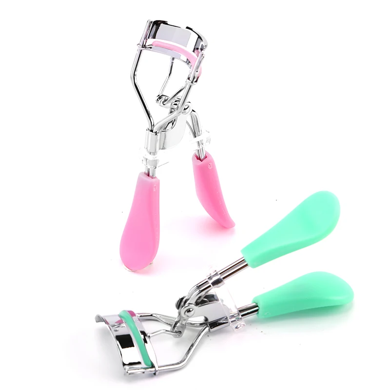 Factory Directly Wholesale  Multi Color Flat False Duck Tongue Handle Eyelash Curler