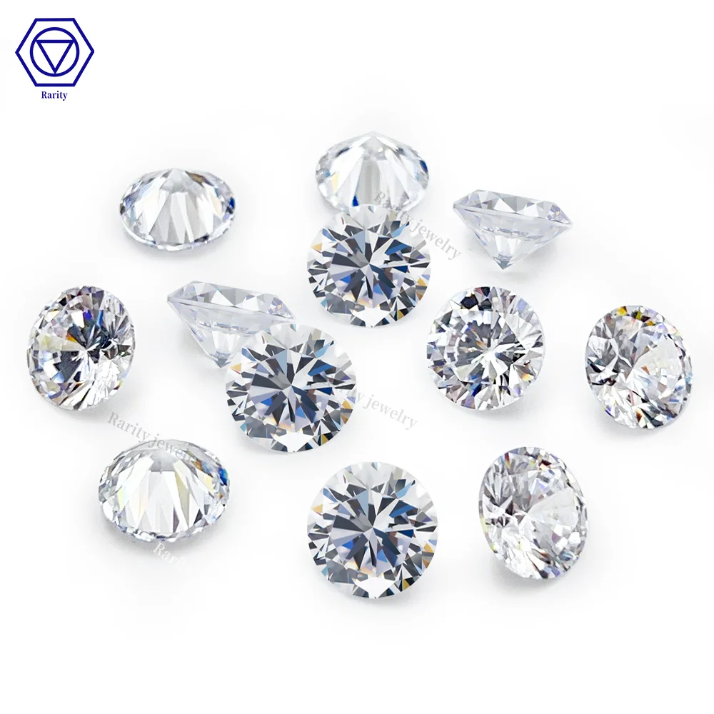 Rarity Wuzhou Cubic Zirconia CZ 1mm to 8mm White Color Zircon Stones 1000pieces/pack 5A CZ Gemstone