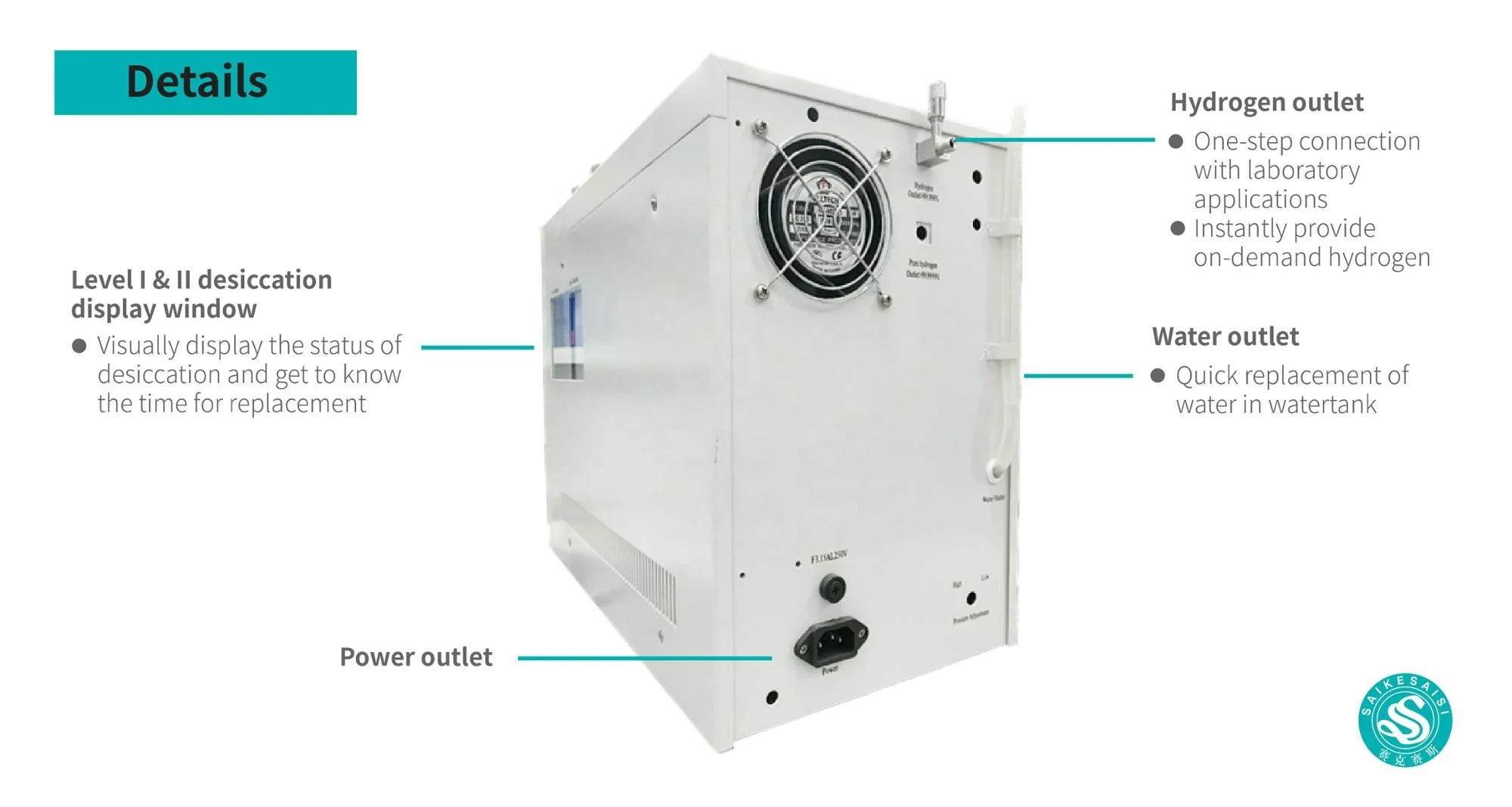 PEM Portable  Hydrogen Electrolyzer Hydrogen Generators for GC, Nitriding