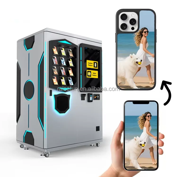 product smart phone case vending machine diy uv printing automatic 24 hours self service touch screen custom mobile cover printer-2